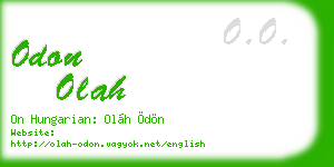 odon olah business card